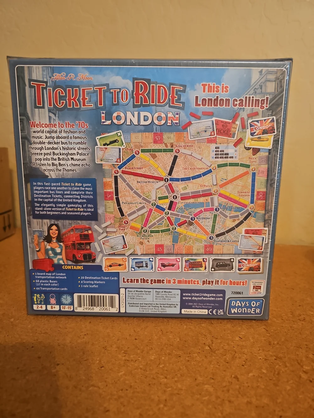 Days of Wonder Ticket to Ride London Board Game - DOW720061